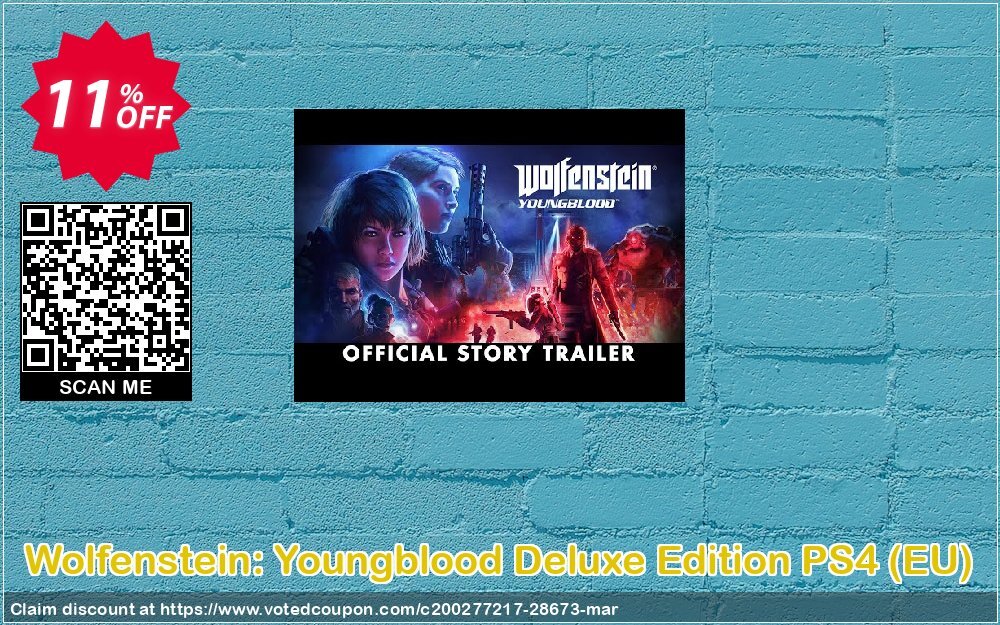 Wolfenstein: Youngblood Deluxe Edition PS4, EU  Coupon, discount Wolfenstein: Youngblood Deluxe Edition PS4 (EU) Deal. Promotion: Wolfenstein: Youngblood Deluxe Edition PS4 (EU) Exclusive Easter Sale offer 