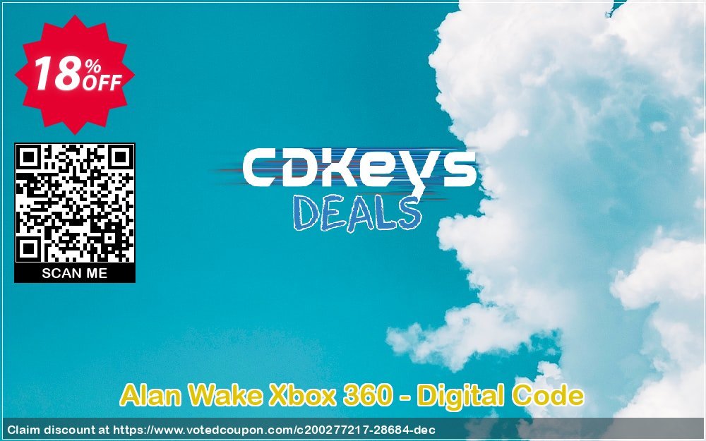 Alan Wake Xbox 360 - Digital Code Coupon, discount Alan Wake Xbox 360 - Digital Code Deal. Promotion: Alan Wake Xbox 360 - Digital Code Exclusive Easter Sale offer 