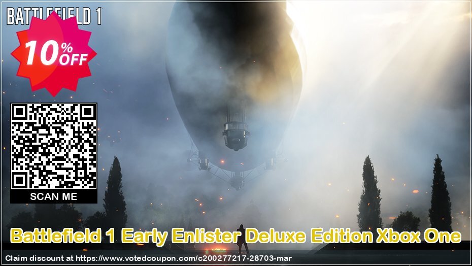 Battlefield 1 Early Enlister Deluxe Edition Xbox One Coupon, discount Battlefield 1 Early Enlister Deluxe Edition Xbox One Deal. Promotion: Battlefield 1 Early Enlister Deluxe Edition Xbox One Exclusive Easter Sale offer 