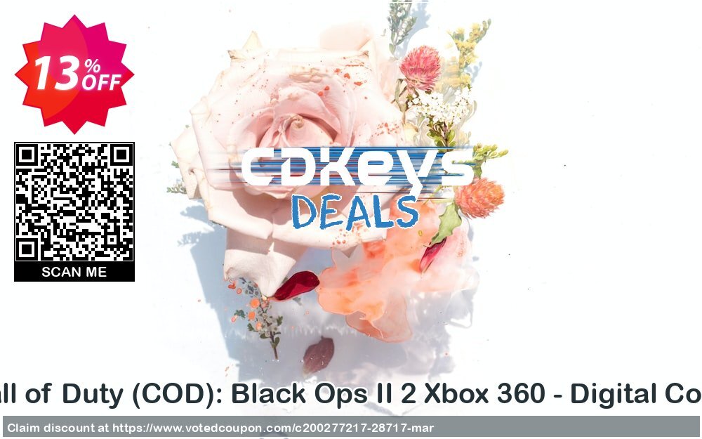 Call of Duty, COD : Black Ops II 2 Xbox 360 - Digital Code Coupon, discount Call of Duty (COD): Black Ops II 2 Xbox 360 - Digital Code Deal. Promotion: Call of Duty (COD): Black Ops II 2 Xbox 360 - Digital Code Exclusive Easter Sale offer 