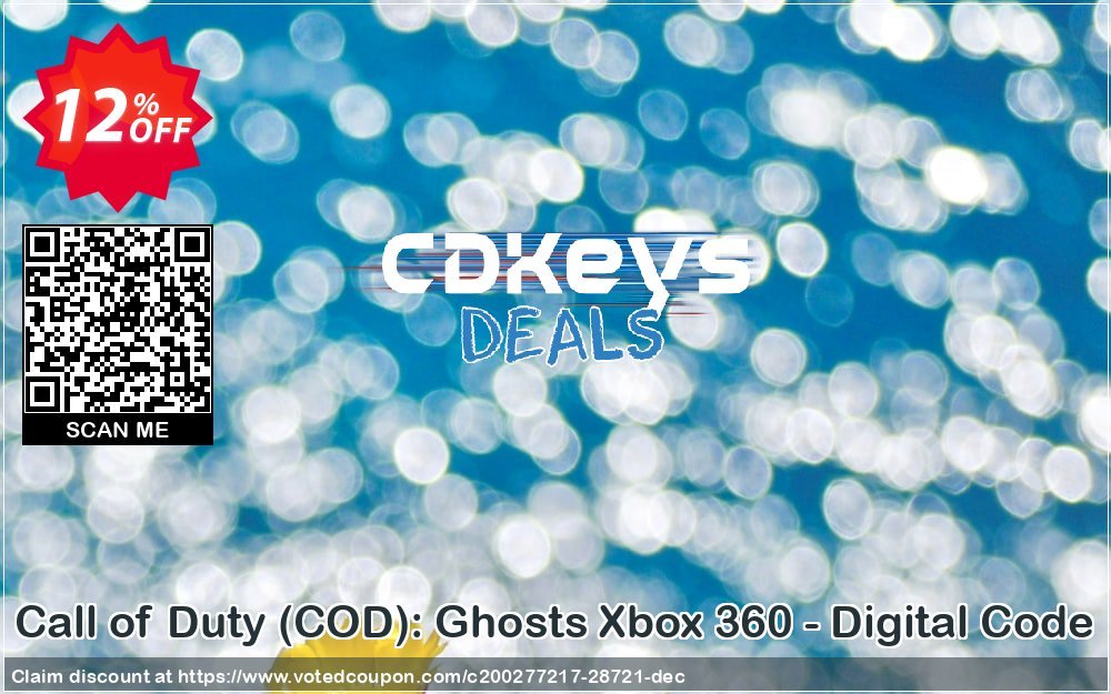 Call of Duty, COD : Ghosts Xbox 360 - Digital Code Coupon Code Apr 2024, 12% OFF - VotedCoupon