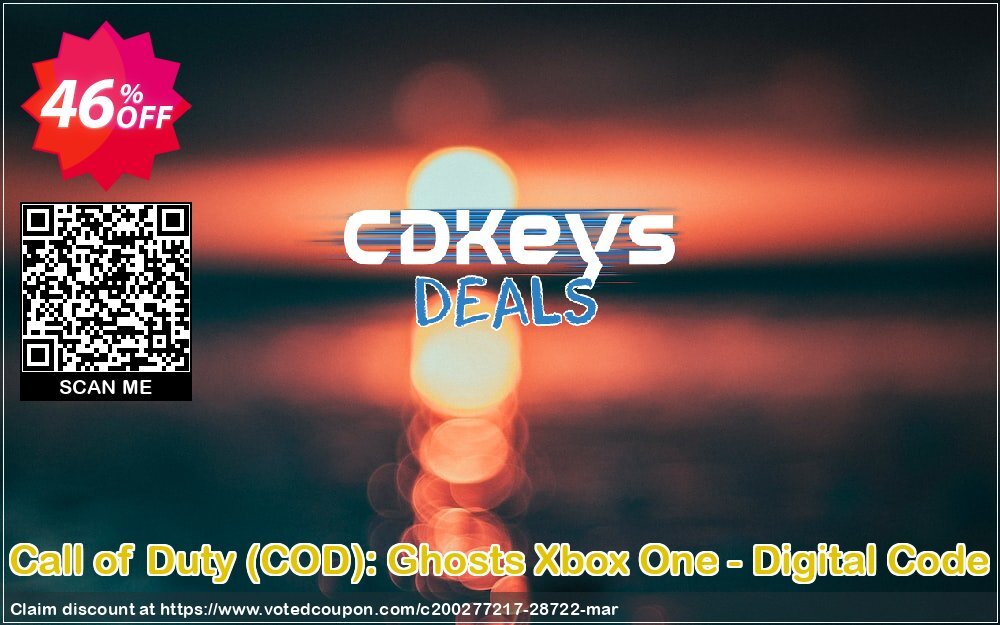 Call of Duty, COD : Ghosts Xbox One - Digital Code Coupon, discount Call of Duty (COD): Ghosts Xbox One - Digital Code Deal. Promotion: Call of Duty (COD): Ghosts Xbox One - Digital Code Exclusive Easter Sale offer 