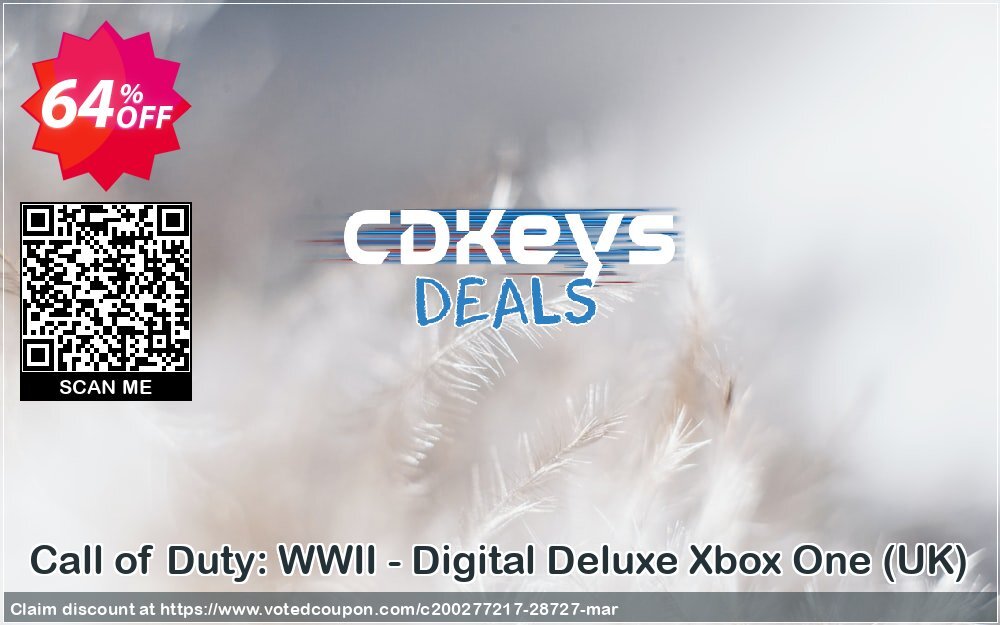 Call of Duty: WWII - Digital Deluxe Xbox One, UK  Coupon Code Apr 2024, 64% OFF - VotedCoupon