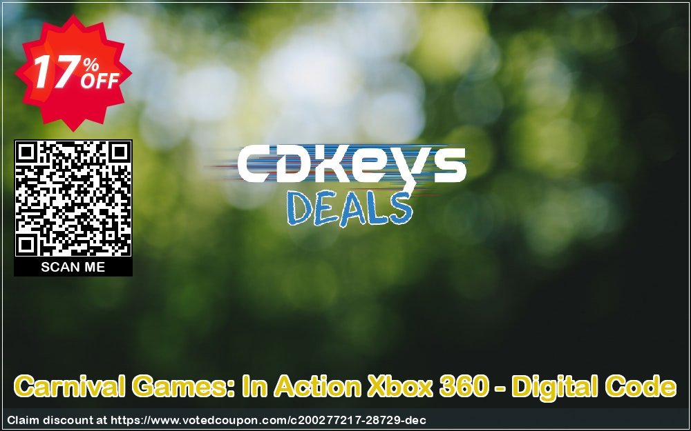 Carnival Games: In Action Xbox 360 - Digital Code Coupon Code Apr 2024, 17% OFF - VotedCoupon