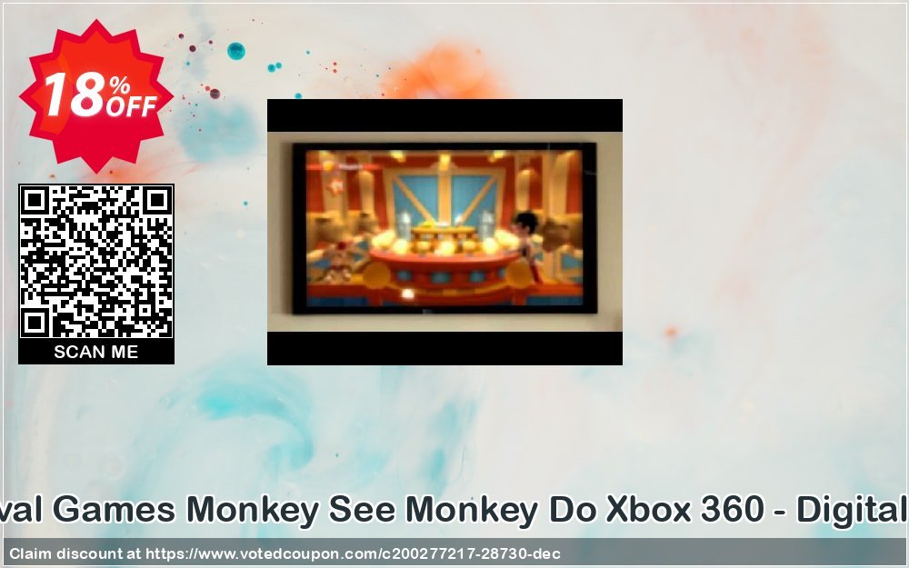Carnival Games Monkey See Monkey Do Xbox 360 - Digital Code Coupon, discount Carnival Games Monkey See Monkey Do Xbox 360 - Digital Code Deal. Promotion: Carnival Games Monkey See Monkey Do Xbox 360 - Digital Code Exclusive Easter Sale offer 