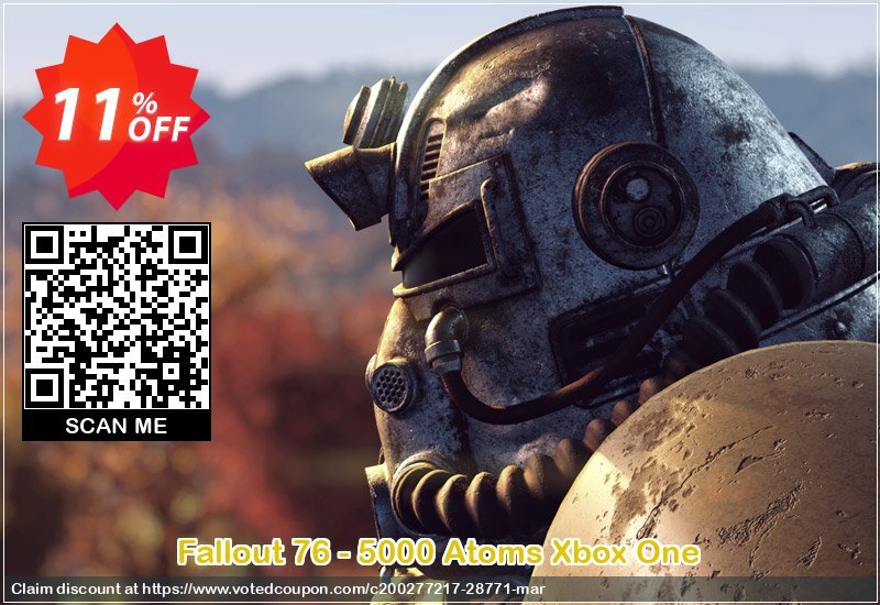 Fallout 76 - 5000 Atoms Xbox One Coupon Code Apr 2024, 11% OFF - VotedCoupon