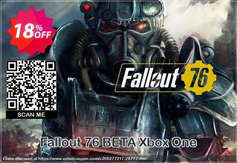Fallout 76 BETA Xbox One Coupon Code Apr 2024, 18% OFF - VotedCoupon