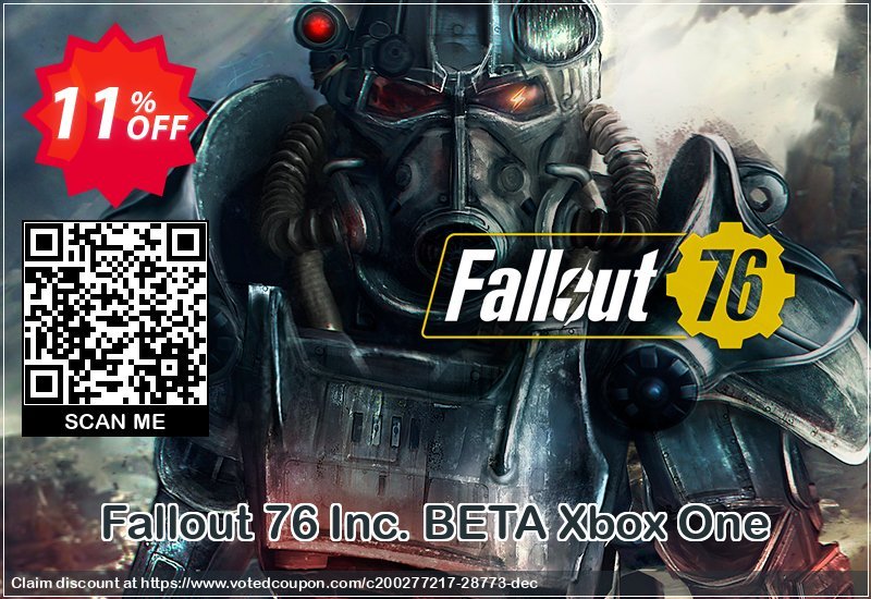 Fallout 76 Inc. BETA Xbox One Coupon Code Apr 2024, 11% OFF - VotedCoupon