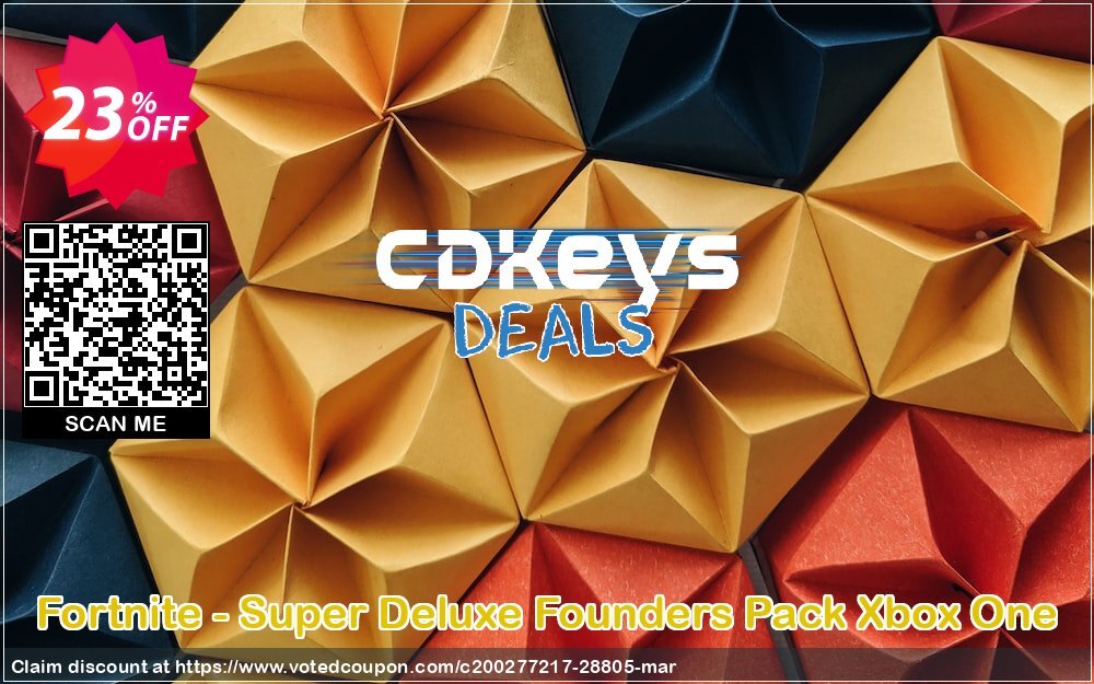 Fortnite - Super Deluxe Founders Pack Xbox One Coupon, discount Fortnite - Super Deluxe Founders Pack Xbox One Deal. Promotion: Fortnite - Super Deluxe Founders Pack Xbox One Exclusive Easter Sale offer 