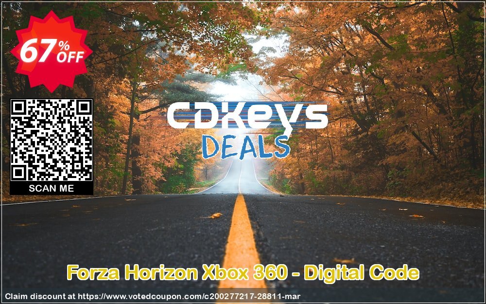 Forza Horizon Xbox 360 - Digital Code Coupon, discount Forza Horizon Xbox 360 - Digital Code Deal. Promotion: Forza Horizon Xbox 360 - Digital Code Exclusive Easter Sale offer 