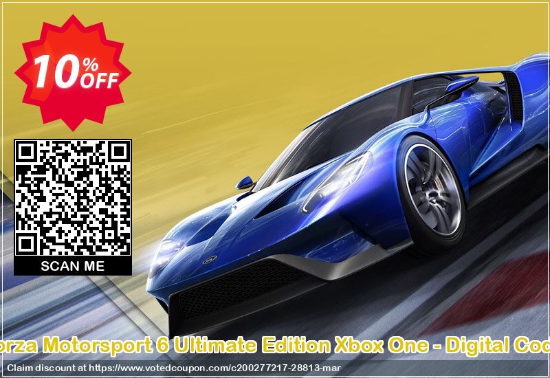 Forza Motorsport 6 Ultimate Edition Xbox One - Digital Code Coupon, discount Forza Motorsport 6 Ultimate Edition Xbox One - Digital Code Deal. Promotion: Forza Motorsport 6 Ultimate Edition Xbox One - Digital Code Exclusive Easter Sale offer 