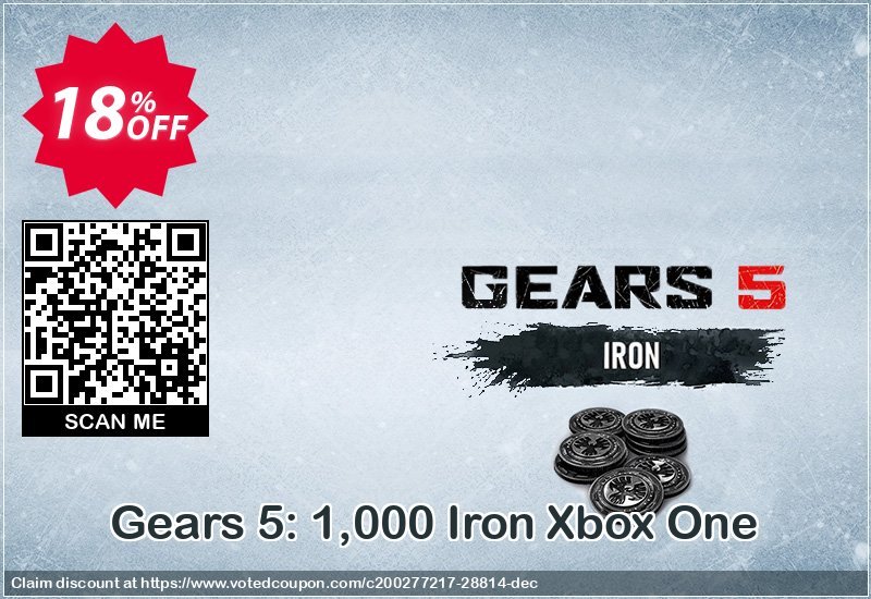 Gears 5: 1,000 Iron Xbox One Coupon Code Apr 2024, 18% OFF - VotedCoupon