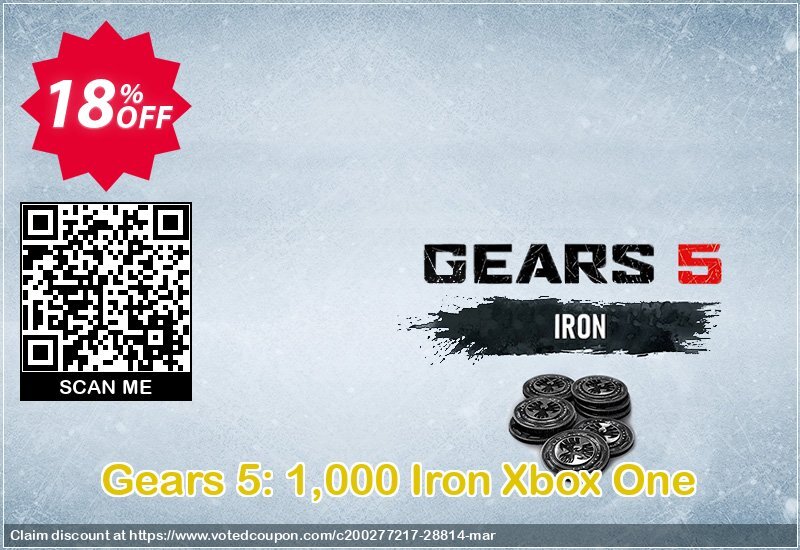 Gears 5: 1,000 Iron Xbox One Coupon Code Apr 2024, 18% OFF - VotedCoupon