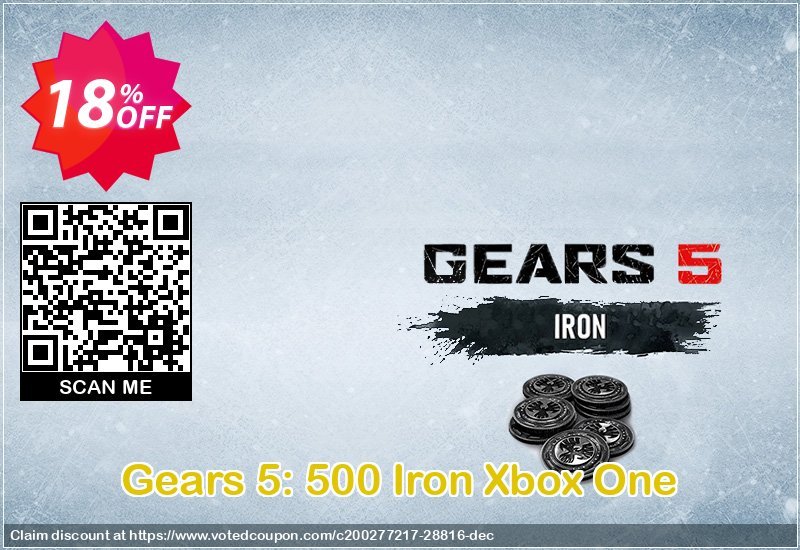 Gears 5: 500 Iron Xbox One Coupon Code Apr 2024, 18% OFF - VotedCoupon