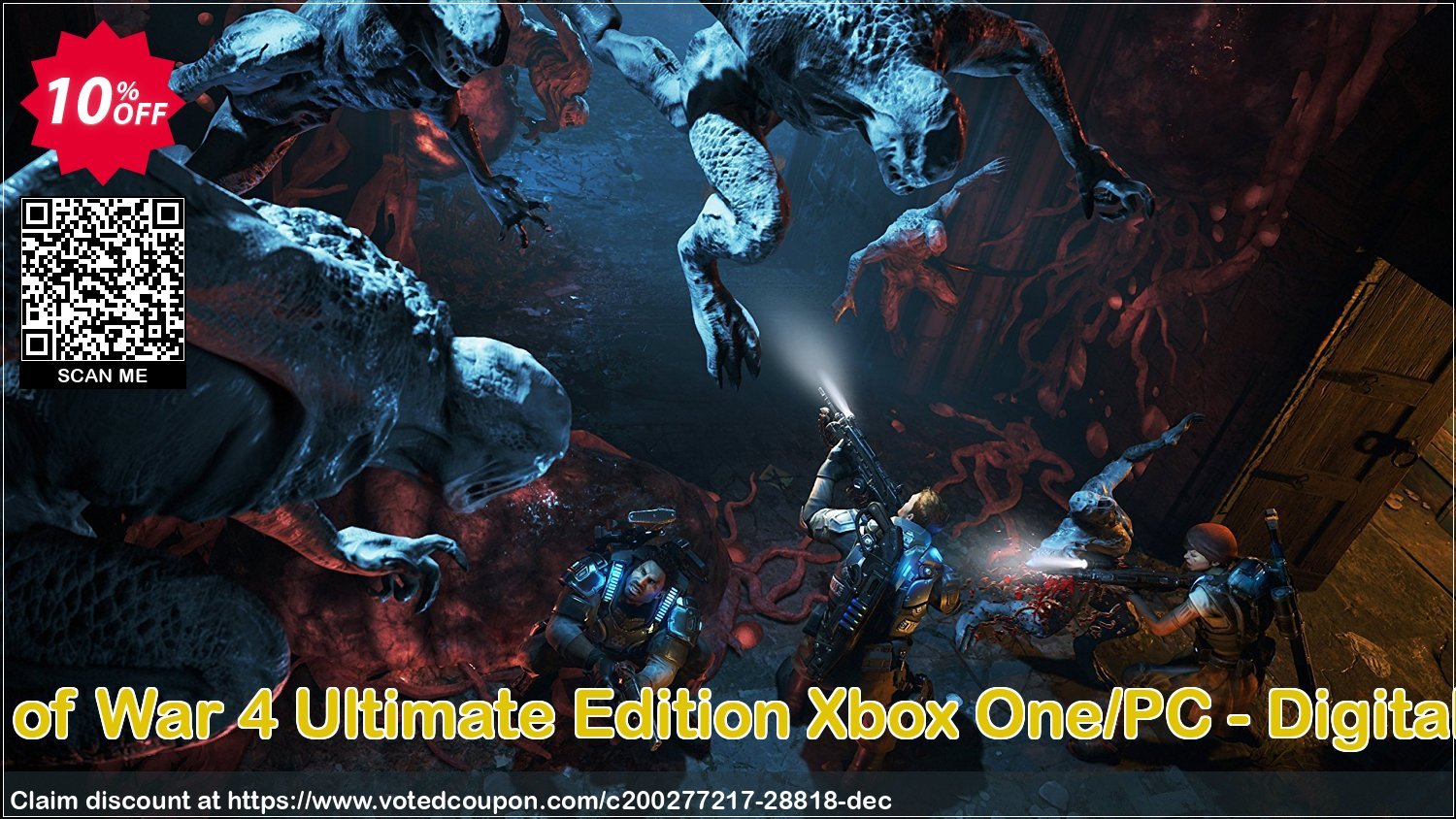 Gears of War 4 Ultimate Edition Xbox One/PC - Digital Code Coupon Code Apr 2024, 10% OFF - VotedCoupon