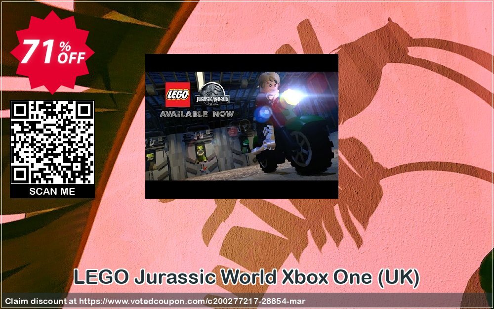 LEGO Jurassic World Xbox One, UK  Coupon, discount LEGO Jurassic World Xbox One (UK) Deal. Promotion: LEGO Jurassic World Xbox One (UK) Exclusive Easter Sale offer 