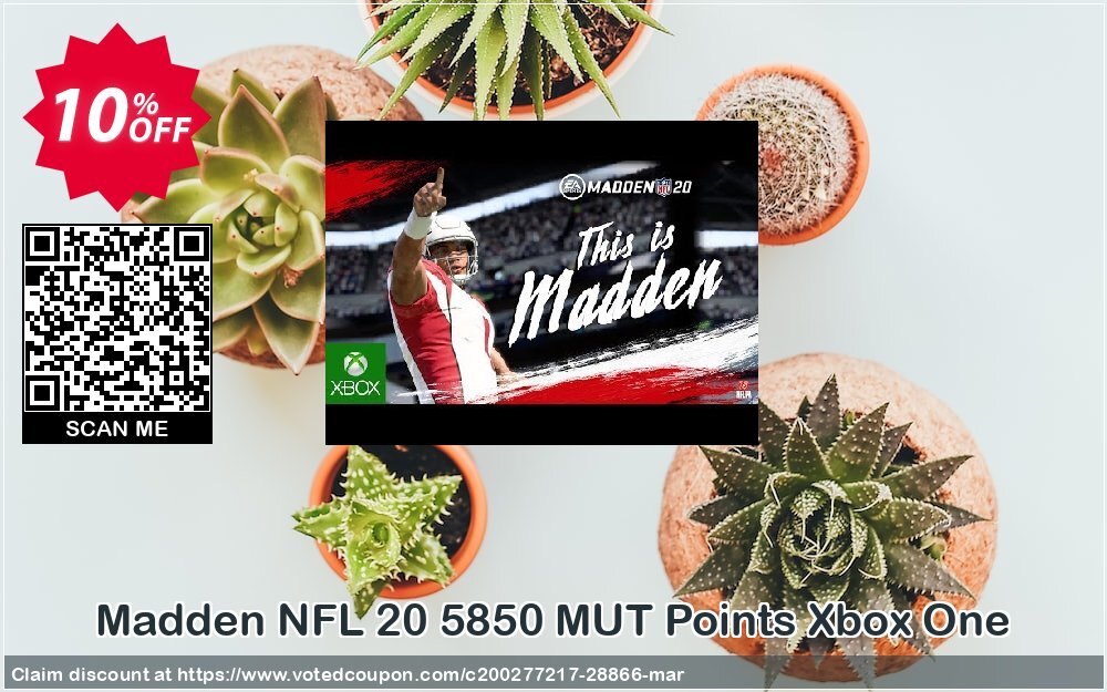 Madden NFL 20 5850 MUT Points Xbox One Coupon Code Apr 2024, 10% OFF - VotedCoupon