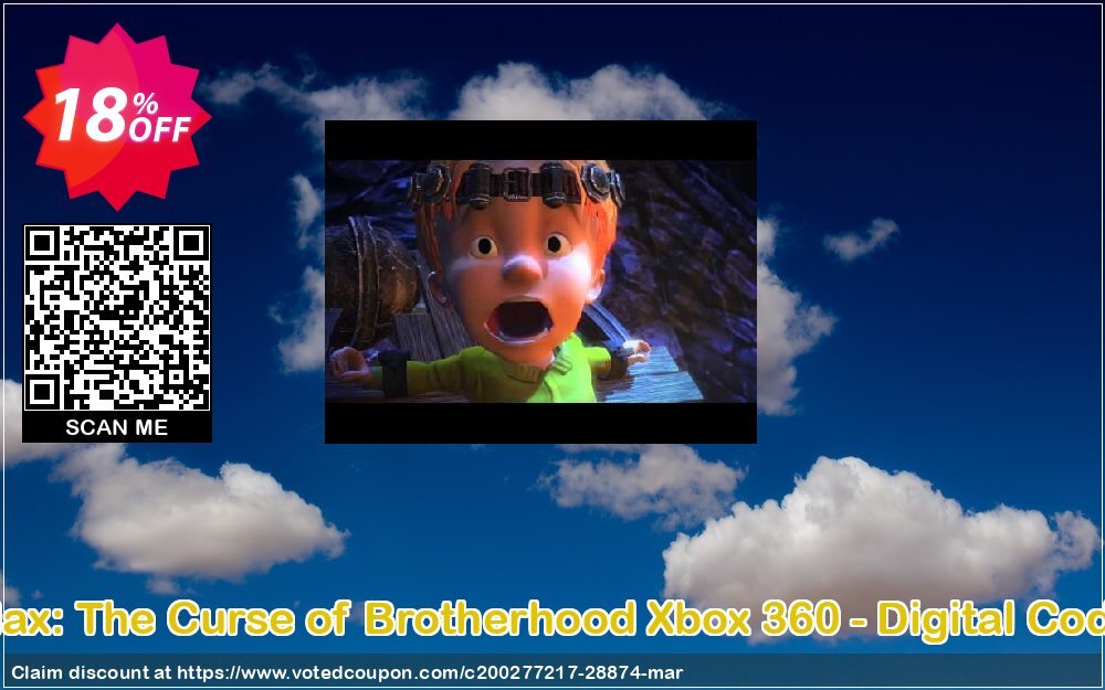 Max: The Curse of Brotherhood Xbox 360 - Digital Code Coupon, discount Max: The Curse of Brotherhood Xbox 360 - Digital Code Deal. Promotion: Max: The Curse of Brotherhood Xbox 360 - Digital Code Exclusive Easter Sale offer 