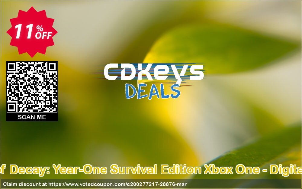 State of Decay: Year-One Survival Edition Xbox One - Digital Code Coupon, discount State of Decay: Year-One Survival Edition Xbox One - Digital Code Deal. Promotion: State of Decay: Year-One Survival Edition Xbox One - Digital Code Exclusive Easter Sale offer 