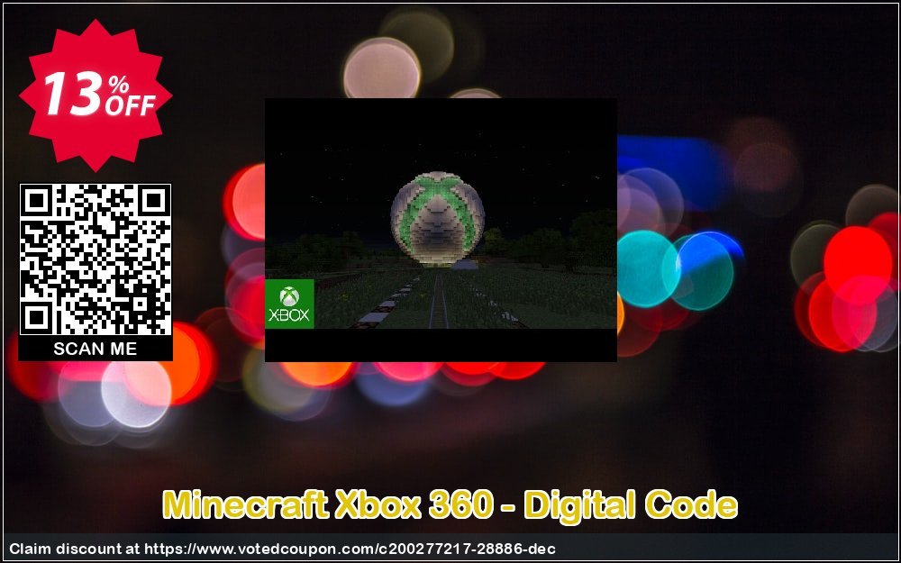 Minecraft Xbox 360 - Digital Code Coupon, discount Minecraft Xbox 360 - Digital Code Deal. Promotion: Minecraft Xbox 360 - Digital Code Exclusive Easter Sale offer 
