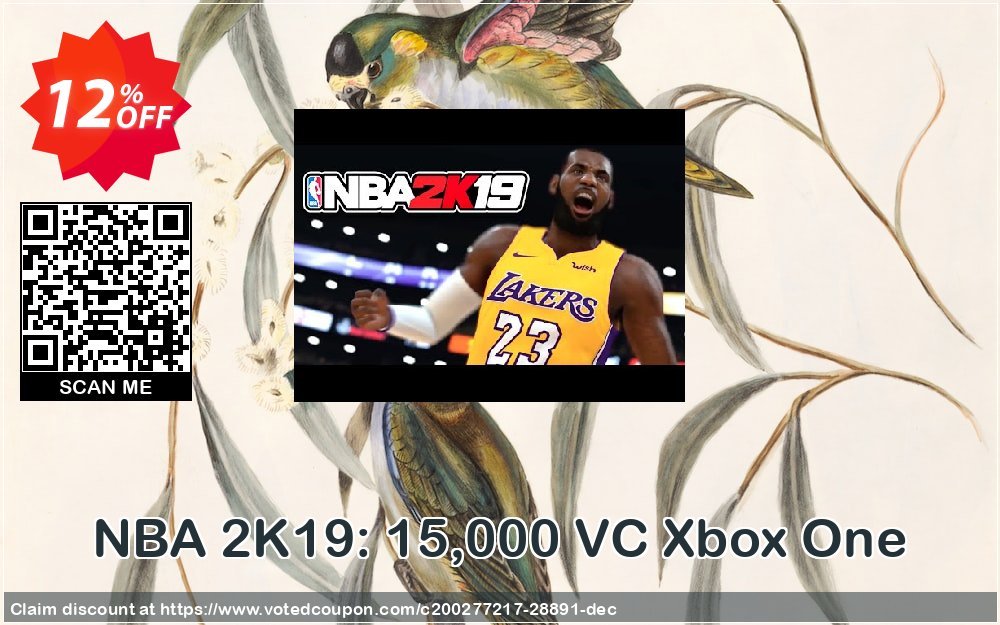 NBA 2K19: 15,000 VC Xbox One Coupon Code Apr 2024, 12% OFF - VotedCoupon