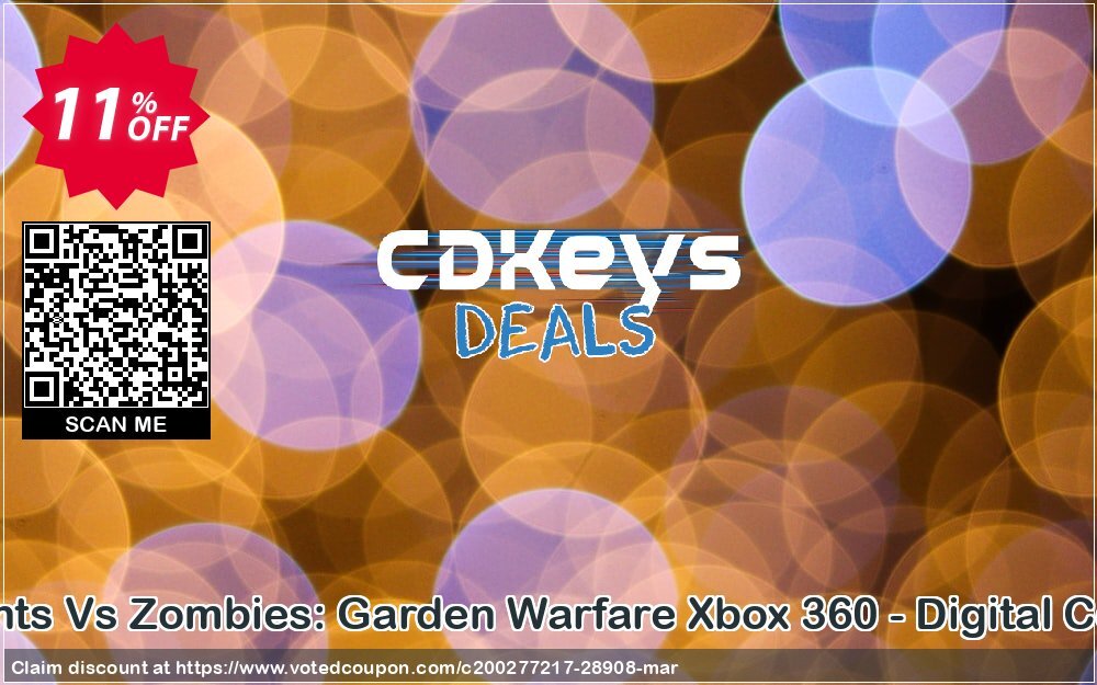 Plants Vs Zombies: Garden Warfare Xbox 360 - Digital Code Coupon Code Apr 2024, 11% OFF - VotedCoupon