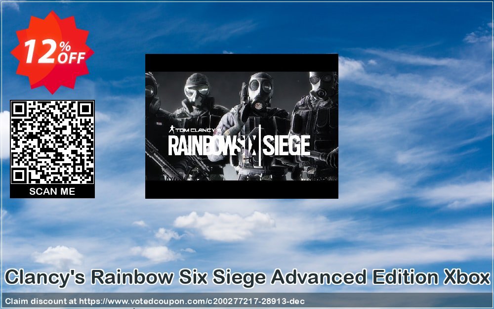 Tom Clancy's Rainbow Six Siege Advanced Edition Xbox One Coupon Code Apr 2024, 12% OFF - VotedCoupon