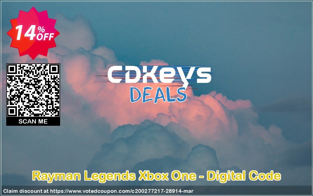 Rayman Legends Xbox One - Digital Code Coupon, discount Rayman Legends Xbox One - Digital Code Deal. Promotion: Rayman Legends Xbox One - Digital Code Exclusive Easter Sale offer 