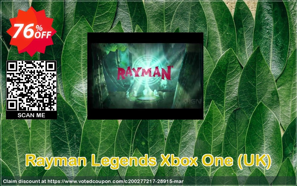 Rayman Legends Xbox One, UK  Coupon, discount Rayman Legends Xbox One (UK) Deal. Promotion: Rayman Legends Xbox One (UK) Exclusive Easter Sale offer 