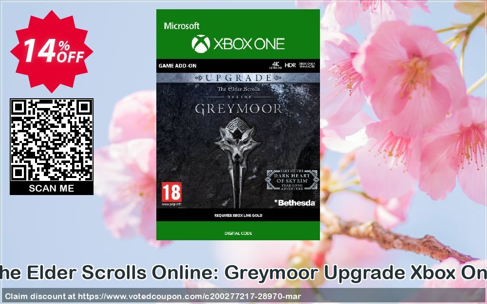 The Elder Scrolls Online: Greymoor Upgrade Xbox One Coupon Code Apr 2024, 14% OFF - VotedCoupon