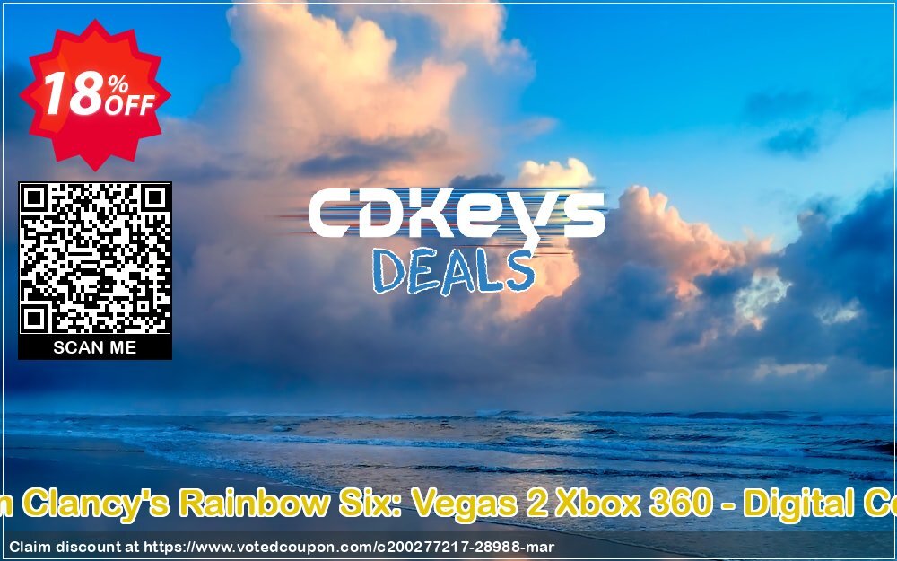 Tom Clancy's Rainbow Six: Vegas 2 Xbox 360 - Digital Code Coupon, discount Tom Clancy's Rainbow Six: Vegas 2 Xbox 360 - Digital Code Deal. Promotion: Tom Clancy's Rainbow Six: Vegas 2 Xbox 360 - Digital Code Exclusive Easter Sale offer 