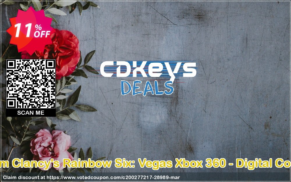 Tom Clancy's Rainbow Six: Vegas Xbox 360 - Digital Code Coupon Code Apr 2024, 11% OFF - VotedCoupon