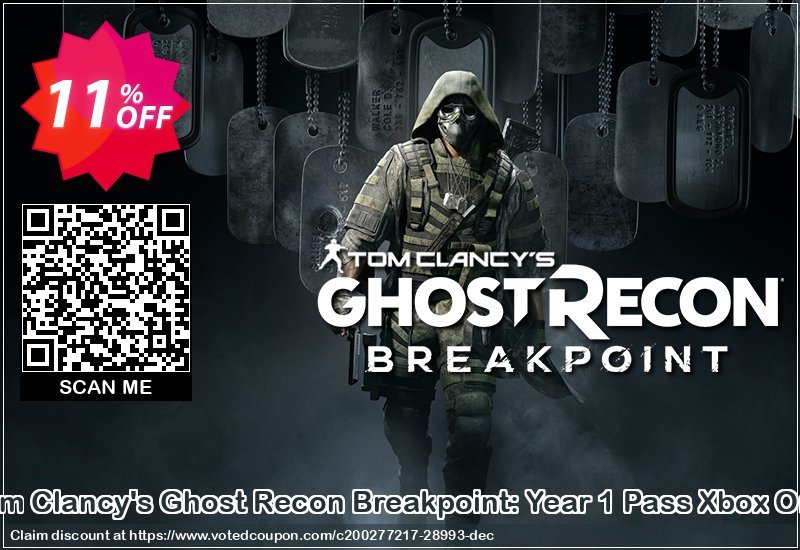 Tom Clancy's Ghost Recon Breakpoint: Year 1 Pass Xbox One Coupon Code Apr 2024, 11% OFF - VotedCoupon