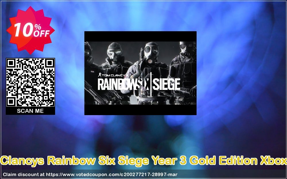 Tom Clancys Rainbow Six Siege Year 3 Gold Edition Xbox One Coupon, discount Tom Clancys Rainbow Six Siege Year 3 Gold Edition Xbox One Deal. Promotion: Tom Clancys Rainbow Six Siege Year 3 Gold Edition Xbox One Exclusive Easter Sale offer 