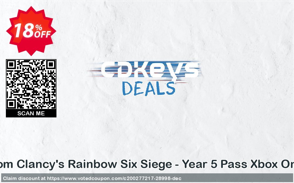 Tom Clancy's Rainbow Six Siege - Year 5 Pass Xbox One Coupon Code Apr 2024, 18% OFF - VotedCoupon