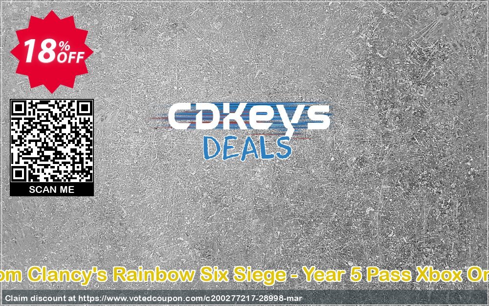 Tom Clancy's Rainbow Six Siege - Year 5 Pass Xbox One Coupon Code Apr 2024, 18% OFF - VotedCoupon