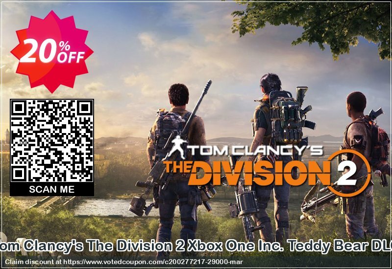 Tom Clancy's The Division 2 Xbox One Inc. Teddy Bear DLC Coupon Code Apr 2024, 20% OFF - VotedCoupon