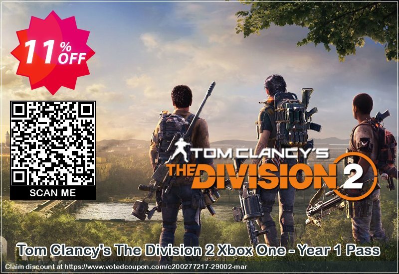 Tom Clancy's The Division 2 Xbox One - Year 1 Pass Coupon Code Apr 2024, 11% OFF - VotedCoupon