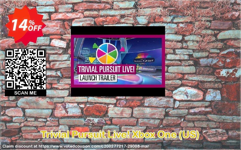 Trivial Pursuit Live! Xbox One, US  Coupon, discount Trivial Pursuit Live! Xbox One (US) Deal. Promotion: Trivial Pursuit Live! Xbox One (US) Exclusive Easter Sale offer 