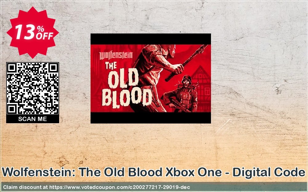 Wolfenstein: The Old Blood Xbox One - Digital Code Coupon Code Apr 2024, 13% OFF - VotedCoupon