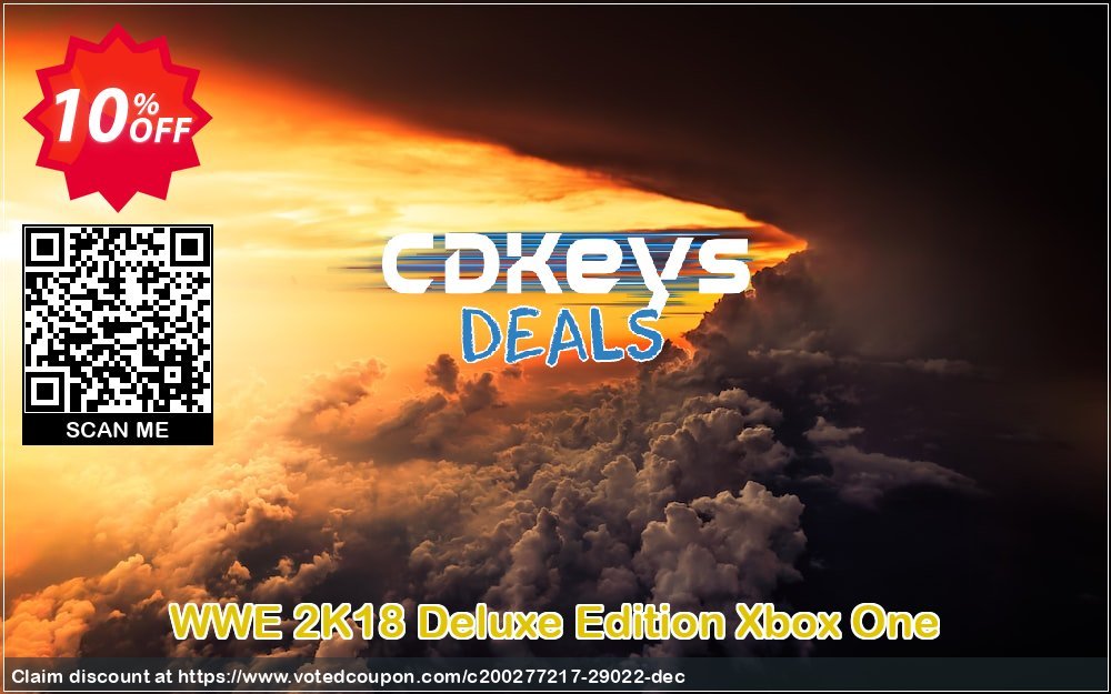WWE 2K18 Deluxe Edition Xbox One Coupon, discount WWE 2K18 Deluxe Edition Xbox One Deal. Promotion: WWE 2K18 Deluxe Edition Xbox One Exclusive Easter Sale offer 