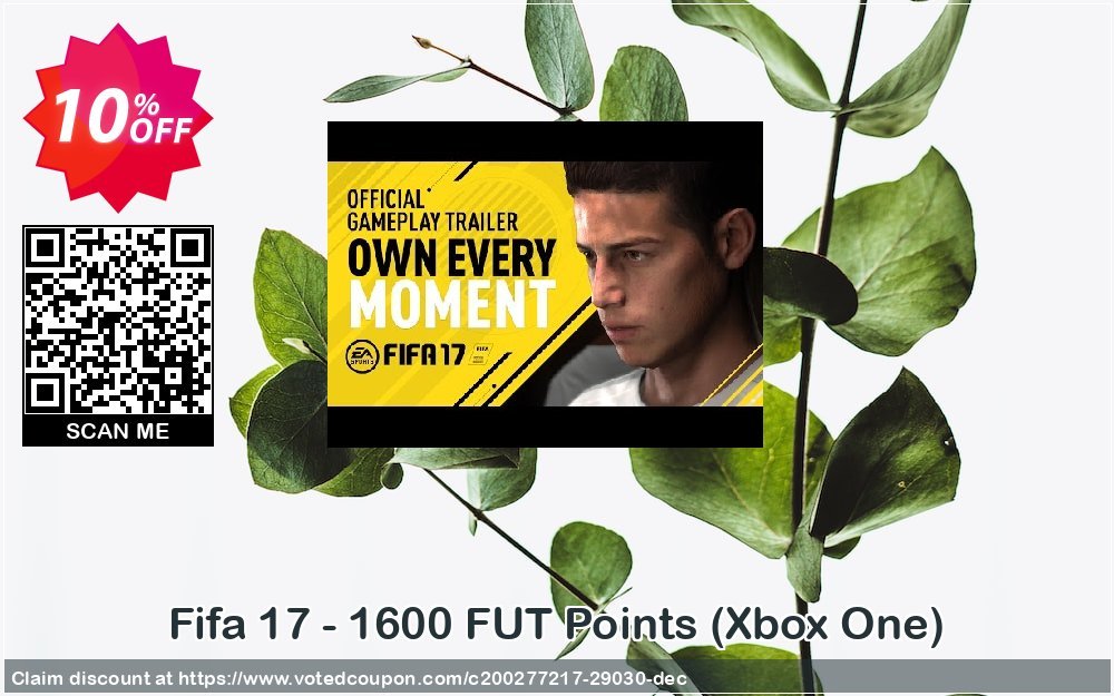 Fifa 17 - 1600 FUT Points, Xbox One  Coupon Code Apr 2024, 10% OFF - VotedCoupon