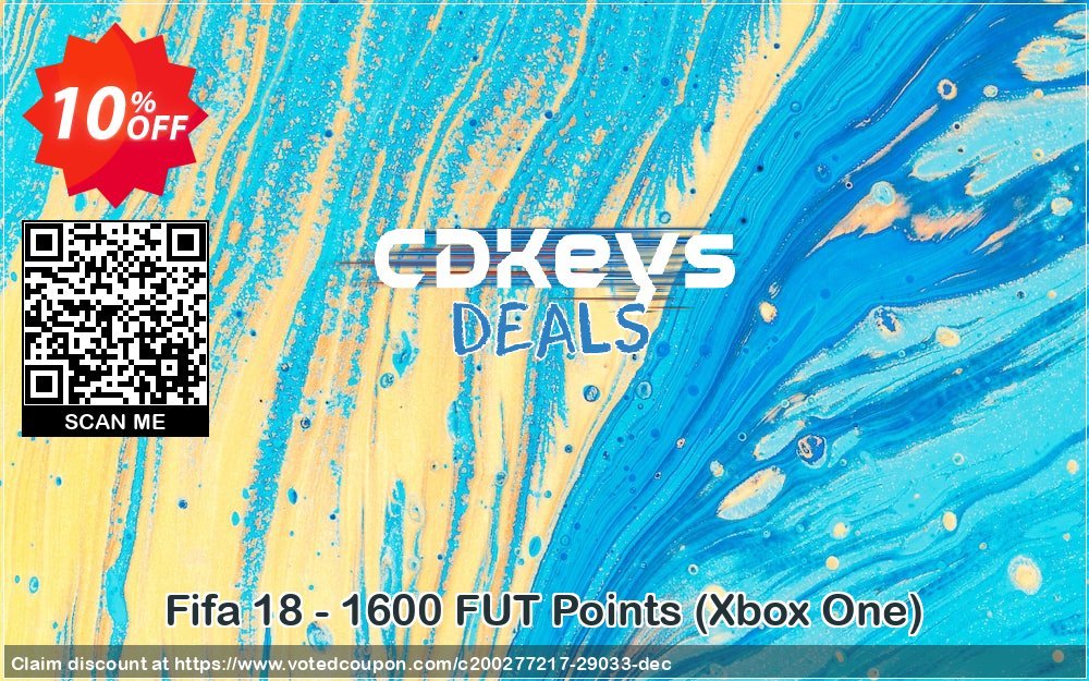 Fifa 18 - 1600 FUT Points, Xbox One  Coupon, discount Fifa 18 - 1600 FUT Points (Xbox One) Deal. Promotion: Fifa 18 - 1600 FUT Points (Xbox One) Exclusive Easter Sale offer 
