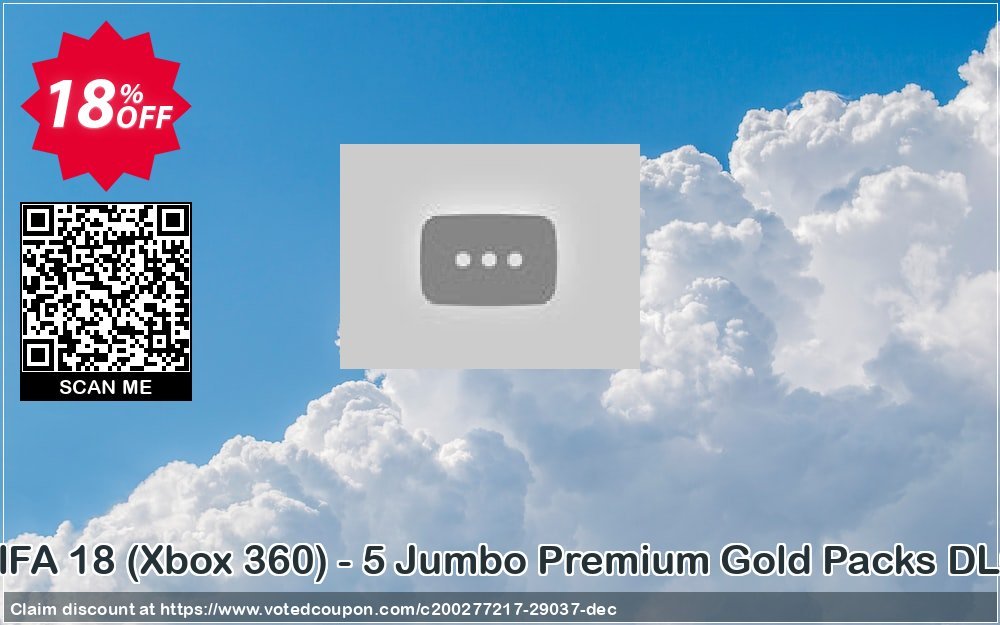 FIFA 18, Xbox 360 - 5 Jumbo Premium Gold Packs DLC