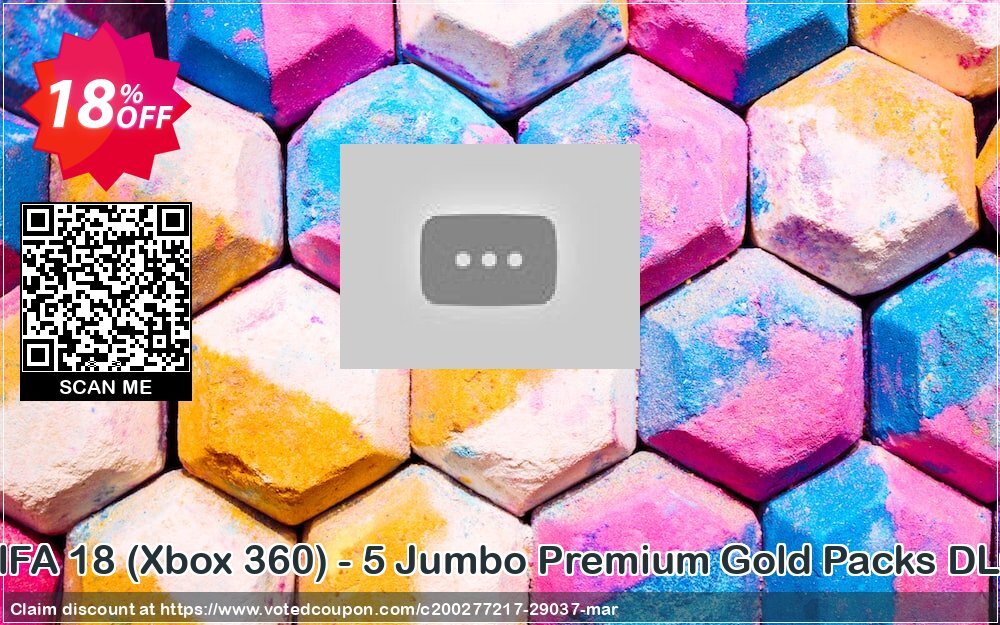 FIFA 18, Xbox 360 - 5 Jumbo Premium Gold Packs DLC Coupon, discount FIFA 18 (Xbox 360) - 5 Jumbo Premium Gold Packs DLC Deal. Promotion: FIFA 18 (Xbox 360) - 5 Jumbo Premium Gold Packs DLC Exclusive Easter Sale offer 