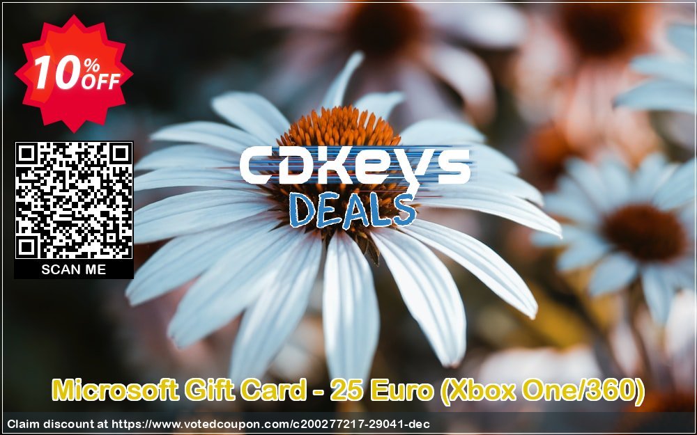 Microsoft Gift Card - 25 Euro, Xbox One/360  Coupon Code May 2024, 10% OFF - VotedCoupon