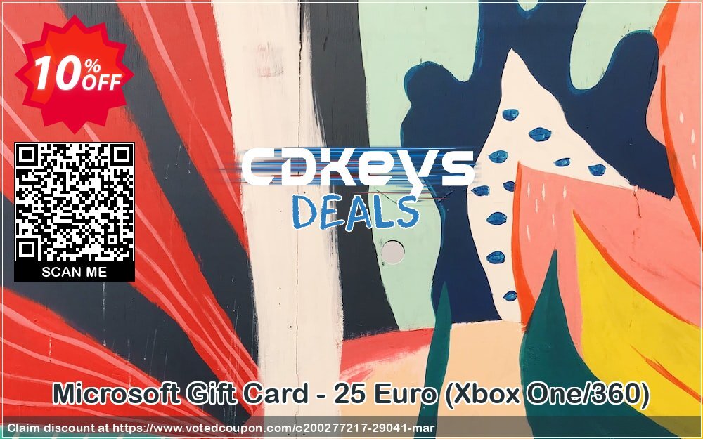 Microsoft Gift Card - 25 Euro, Xbox One/360  Coupon Code May 2024, 10% OFF - VotedCoupon