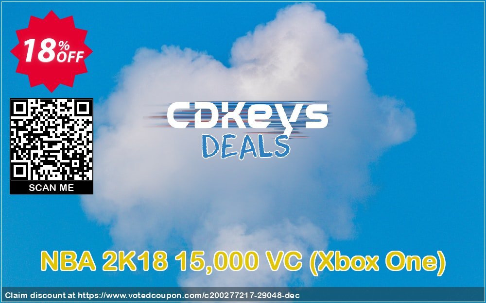 NBA 2K18 15,000 VC, Xbox One  Coupon, discount NBA 2K18 15,000 VC (Xbox One) Deal. Promotion: NBA 2K18 15,000 VC (Xbox One) Exclusive Easter Sale offer 