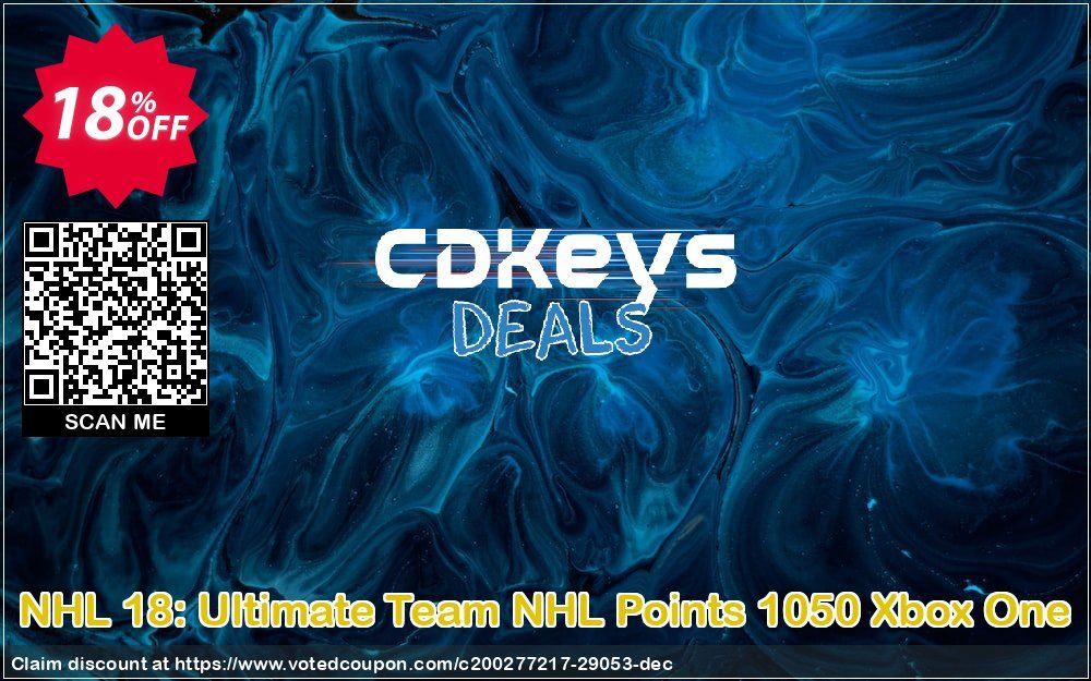 NHL 18: Ultimate Team NHL Points 1050 Xbox One Coupon Code Apr 2024, 18% OFF - VotedCoupon