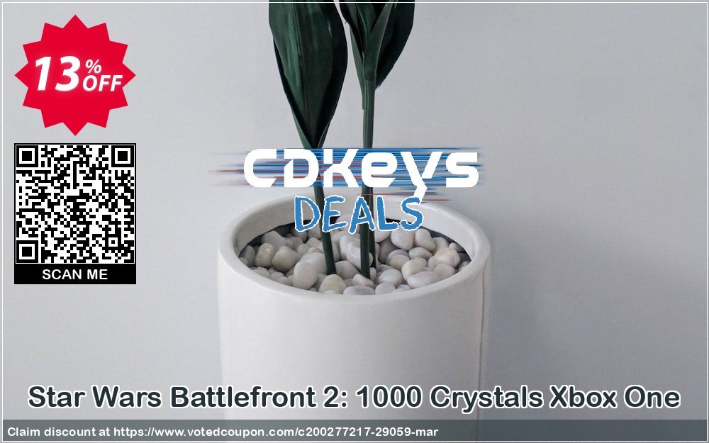 Star Wars Battlefront 2: 1000 Crystals Xbox One Coupon Code Apr 2024, 13% OFF - VotedCoupon